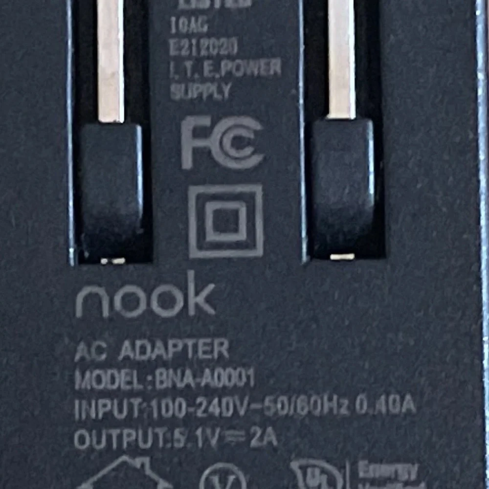 Barnes & Noble Nook HD/HD+ USB Wall Chargers BNA-A0001 Genuine OEM Lot Of 2